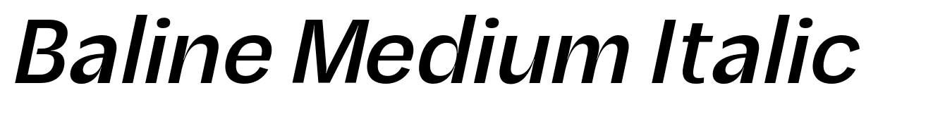 Baline Medium Italic